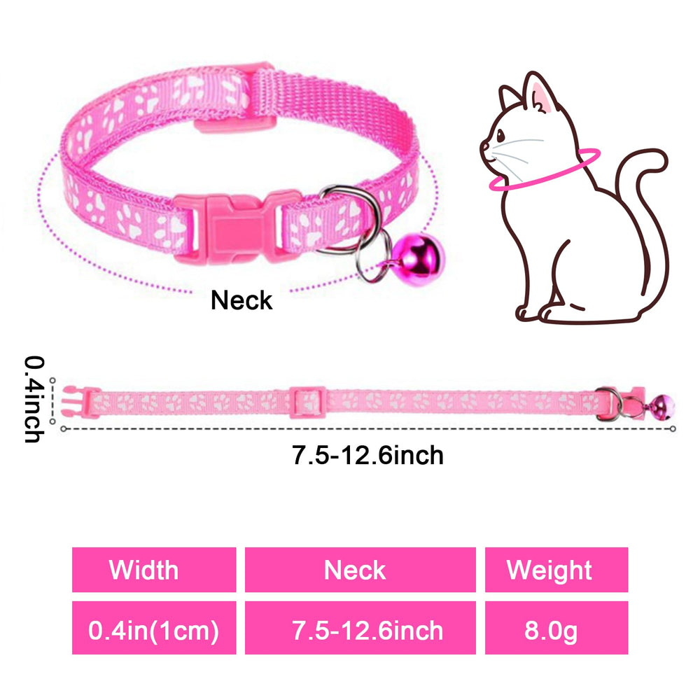 Generic collar y correa para cachorro verde con huella, fácil de distinguir.