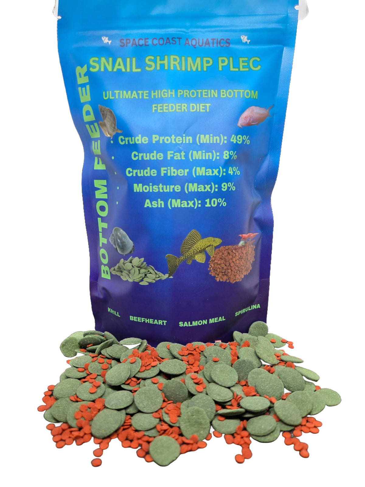 Generic dieta mezclada que se hunde para caracoles, mejora la ingesta diaria.