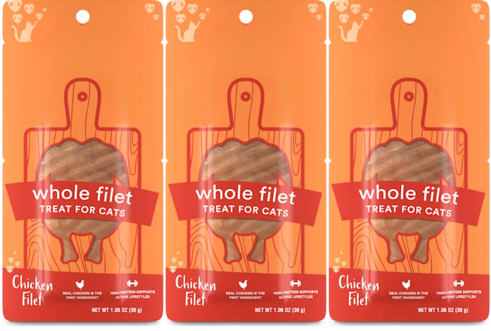 Generic filete de pollo en sobre de 1 oz, premio proteico real para tu gato.