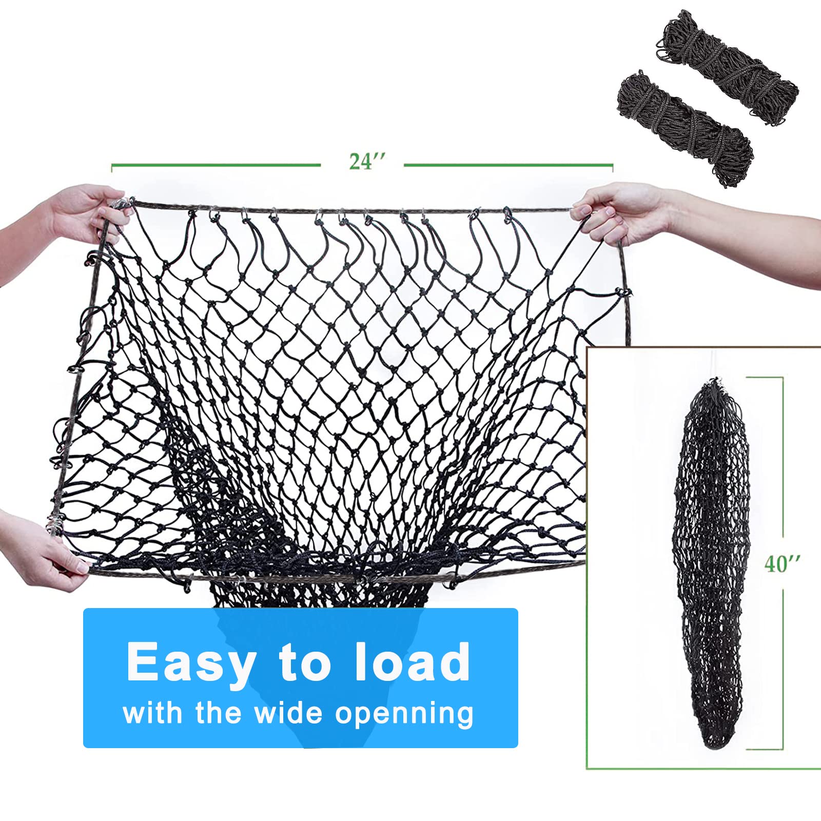 Generic hay net con aros metálicos para colgar fácilmente