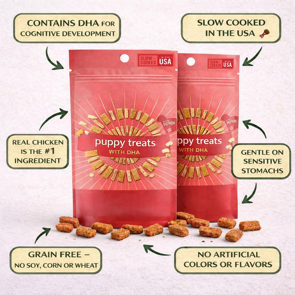 Generic Ingredientes reales de pollo y salmón, sabor y proteína para cachorros.
