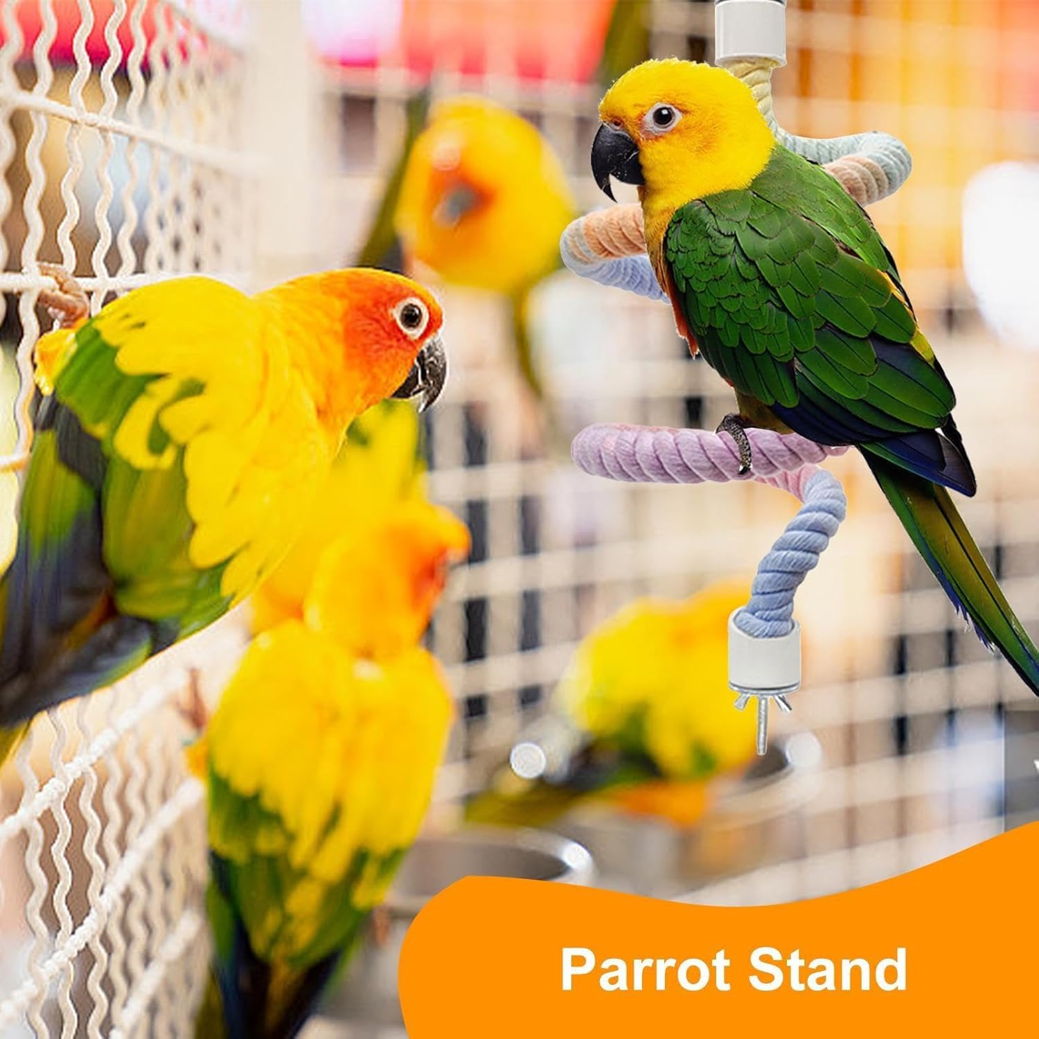 Percha genérica para aves de 25 cm, ideal para jaulas pequeñas.