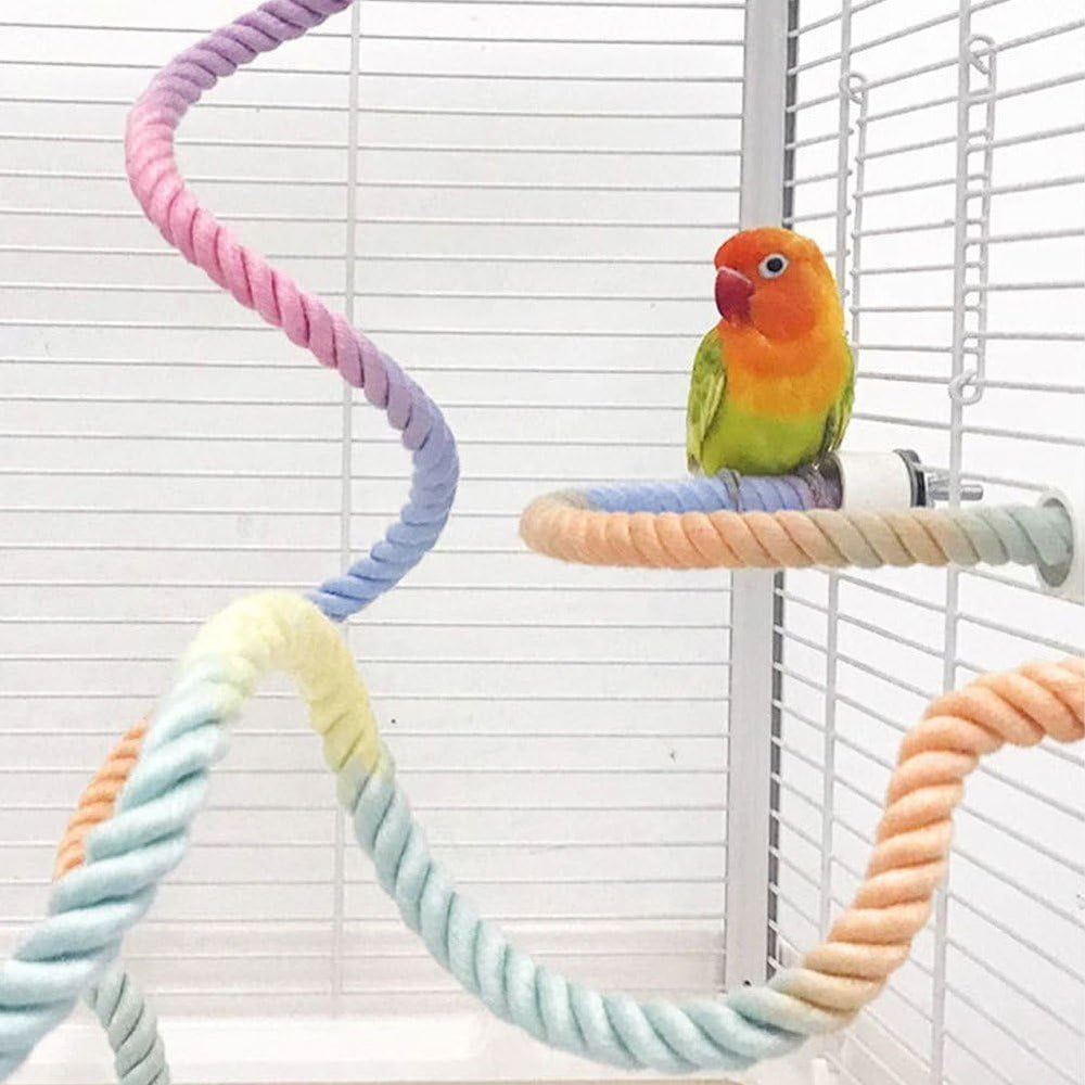 Percha genérica para aves con gradiente de 60 cm, variedad de agarres.