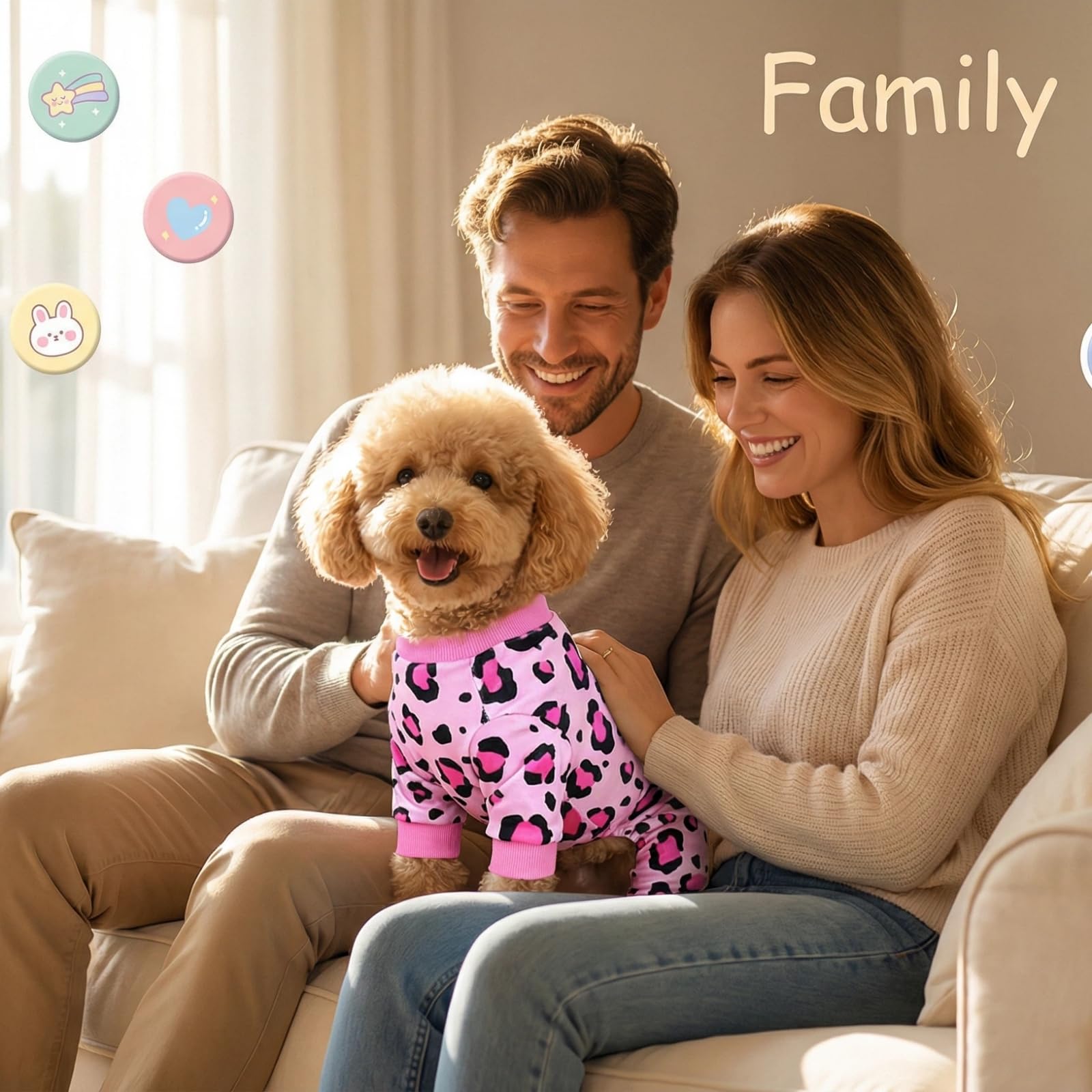 Pijama para perros Generic, cierre elástico: poner y quitar fácilmente.
