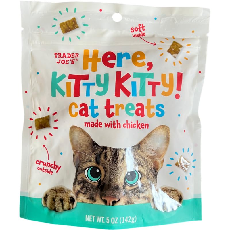 Genérico Premios para Gato con Pollo, crocantes por fuera, ideal para recompensa diaria.