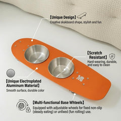 Ruedas con resistencia de los tazones Generic evitan deslizamientos.