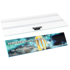 La tapa Generic de vidrio templado para acuario ofrece iluminación estable.
