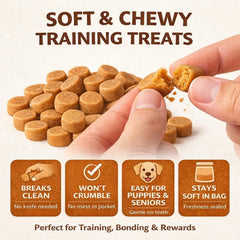 Generic Tratitos salmon blandos, porciones fáciles de partir para perros pequeños.