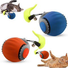 Generico bola interactiva para gatos en interior en acción, ideal para juego y ejercicio ligero.