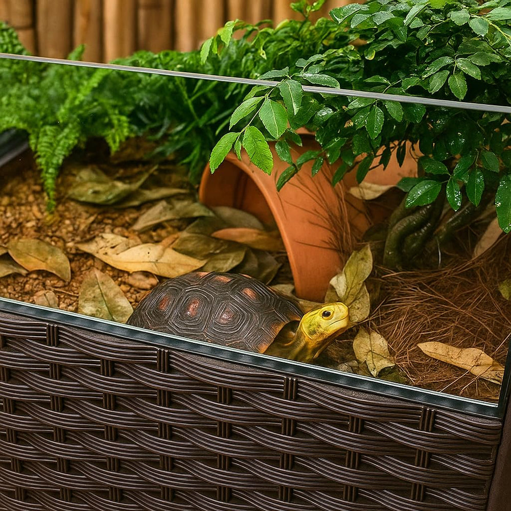 Generic caja habitat tortugas drenaje-optimo simplifica limpieza y mantenimiento
