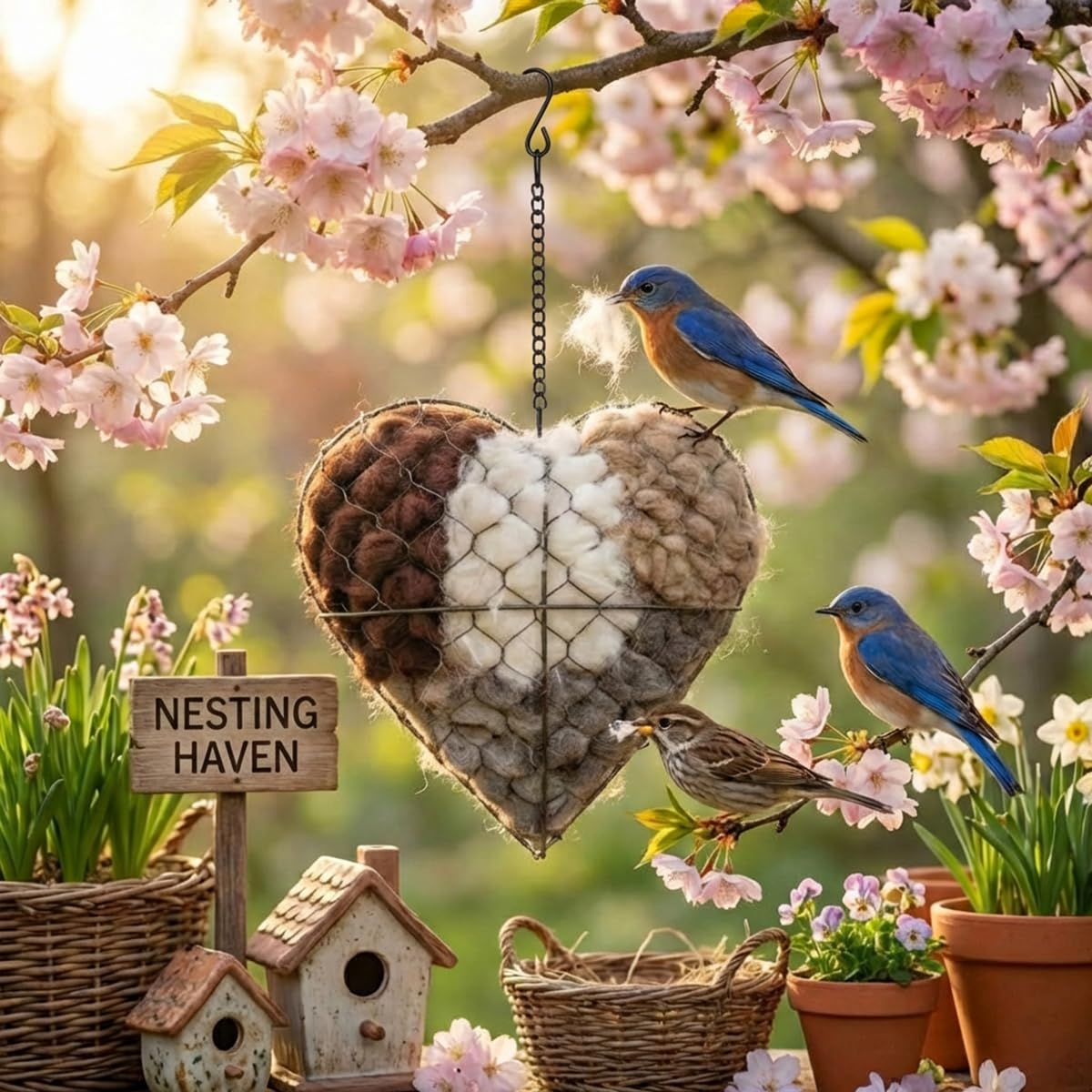 Genérico colgar en árbol: hábitat rápido para aves.