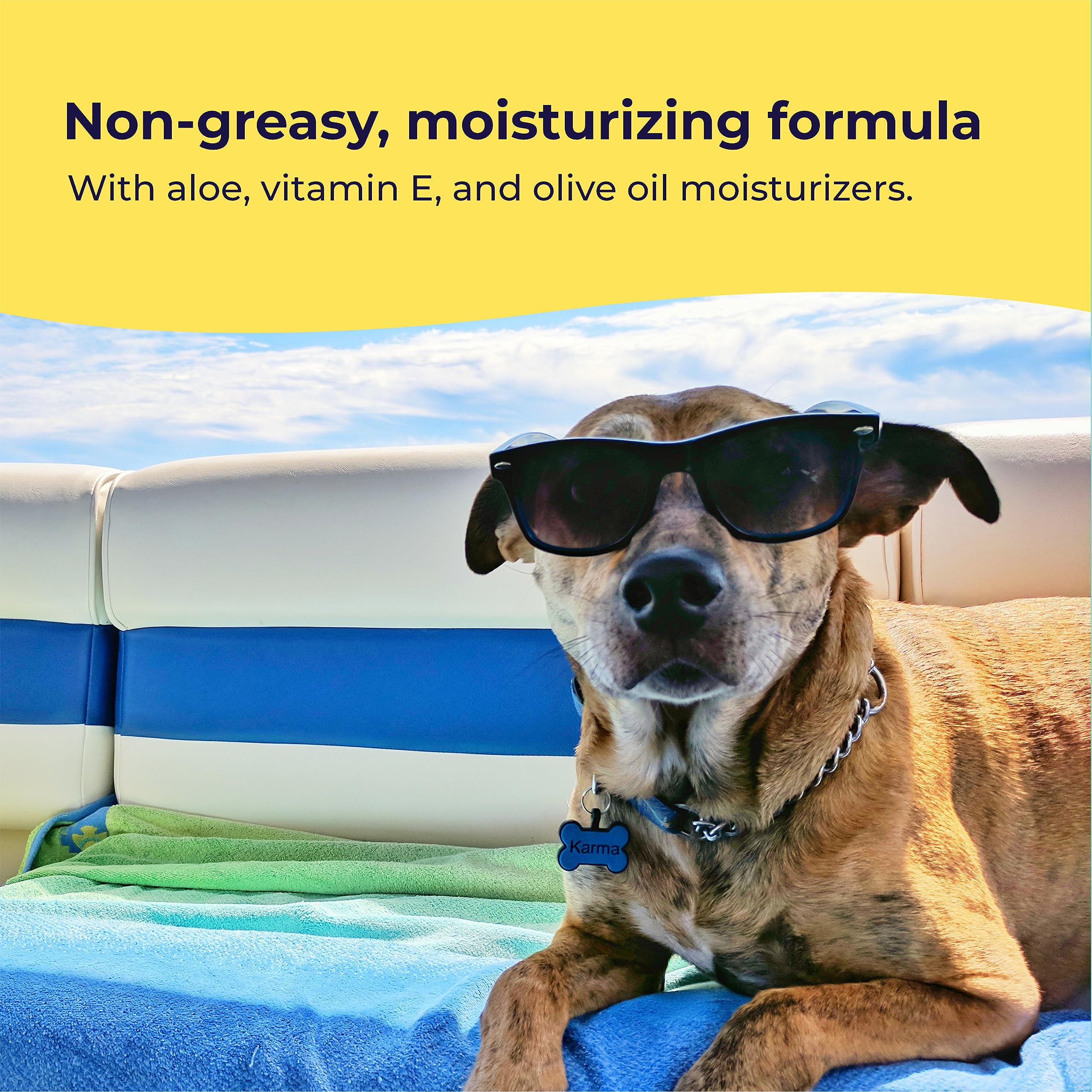 Protección de nariz y orejas con crema solar de Gentle Creatures.