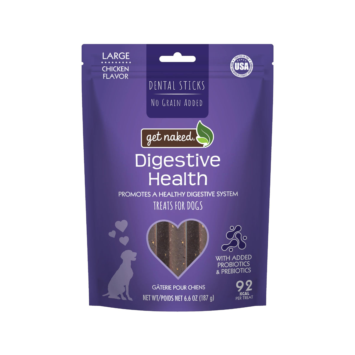 Get Naked palitos digestivos sin granos, textura crujiente para digestión suave.