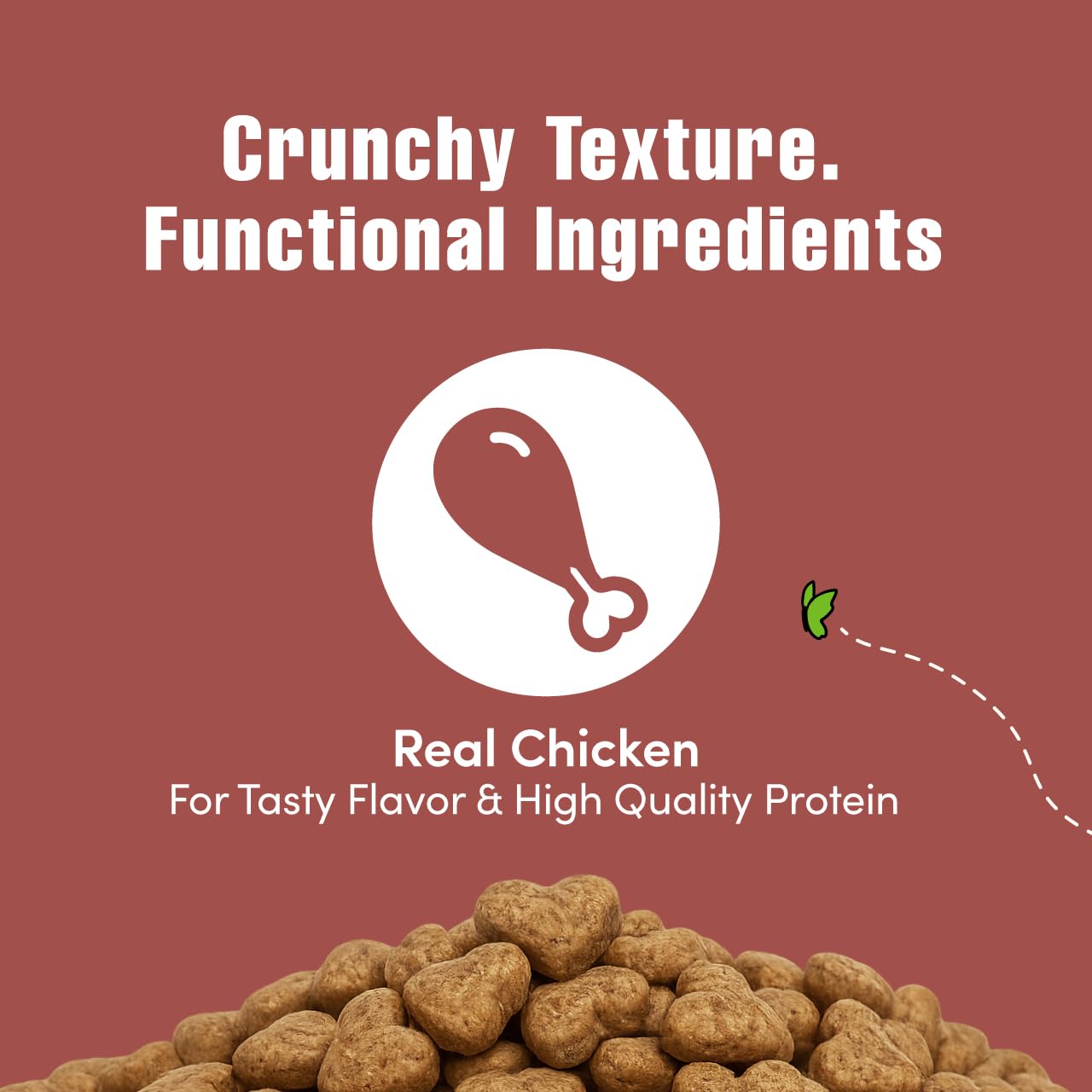 Get Naked pollo-real, crocante bocado para gatos con sabor sabroso.