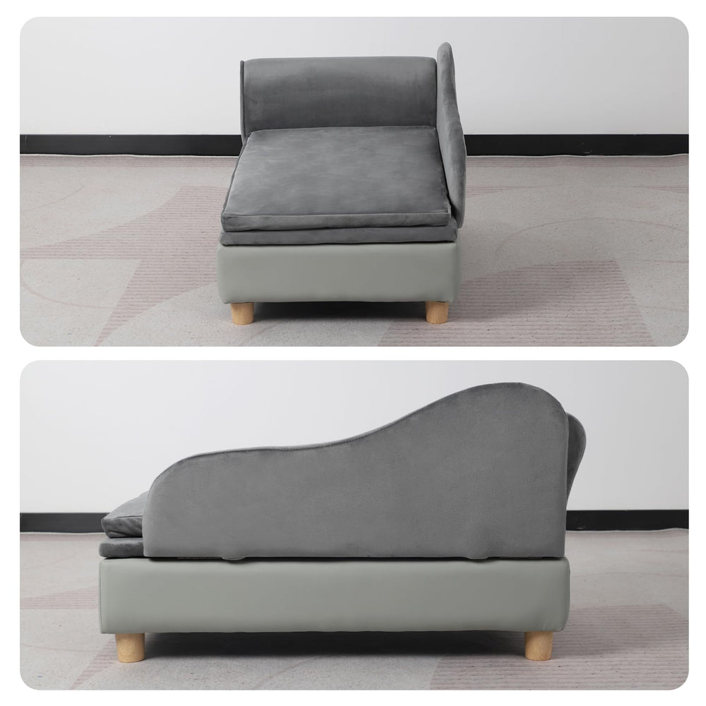 Getifun cama-mascotas con velvet y PVC para tacto suave y durabilidad.