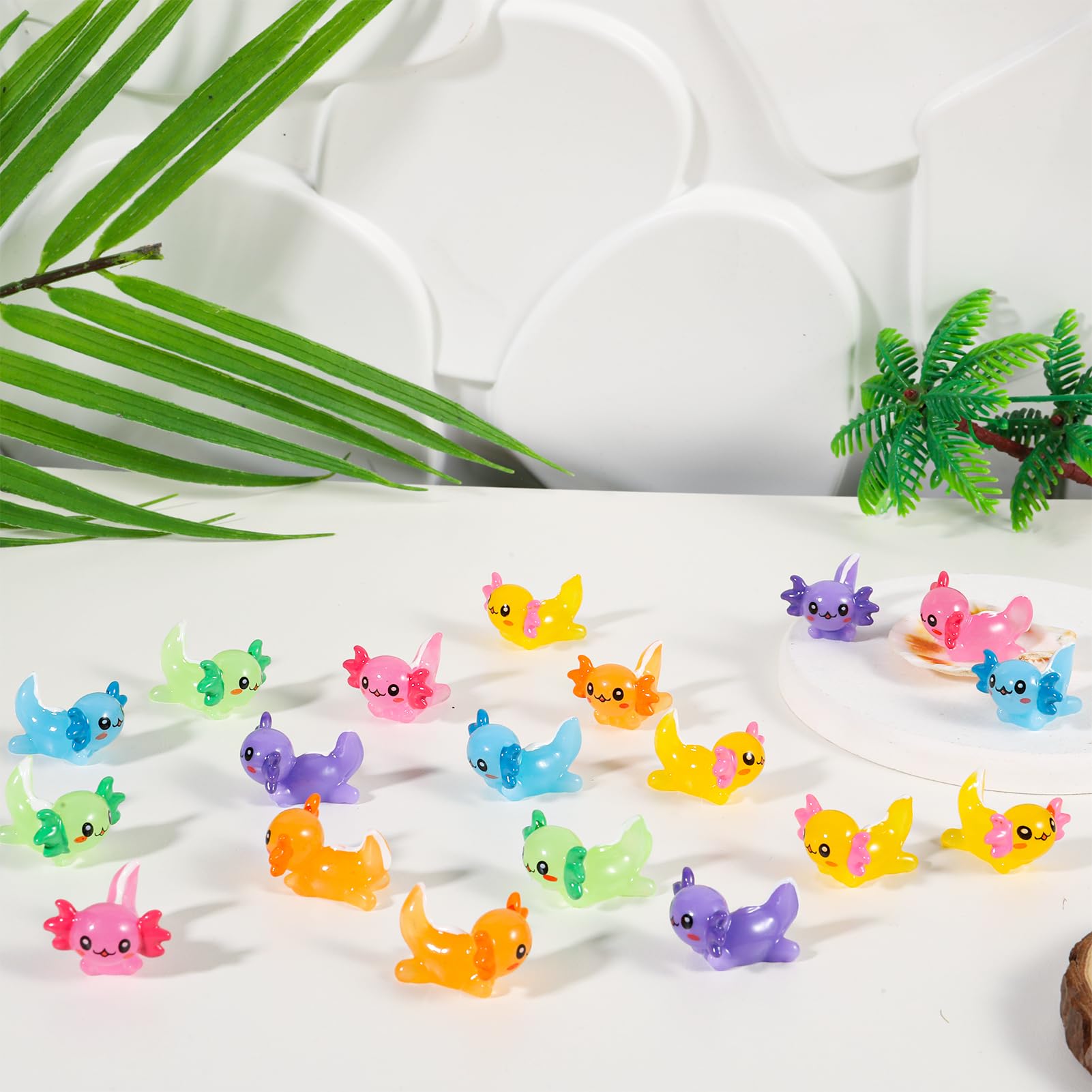 GGSTDDUP axolotl multicolor, colección atractiva para ornamentos y regalos.
