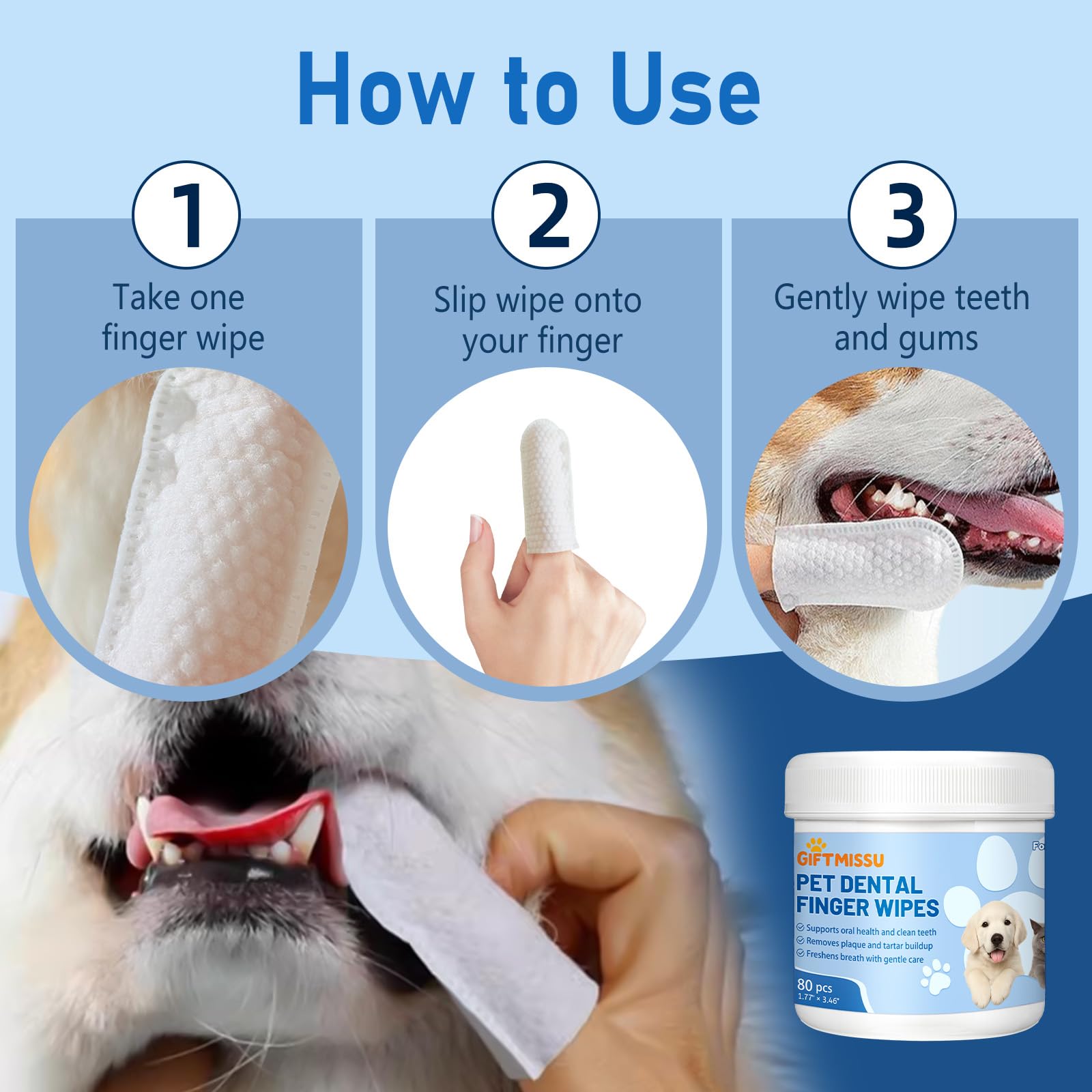 GIFTMISSU: práctico para rutinas de higiene diaria sin necesidad de cepillado.