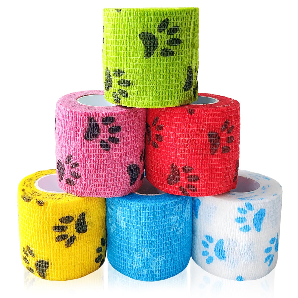 GIFTMISSU Vet Wrap patitas azul: protección suave para herida en casa