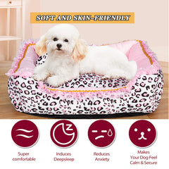 Cama Gigreinc cuadrada para mascotas con base Oxford resistente para uso diario.