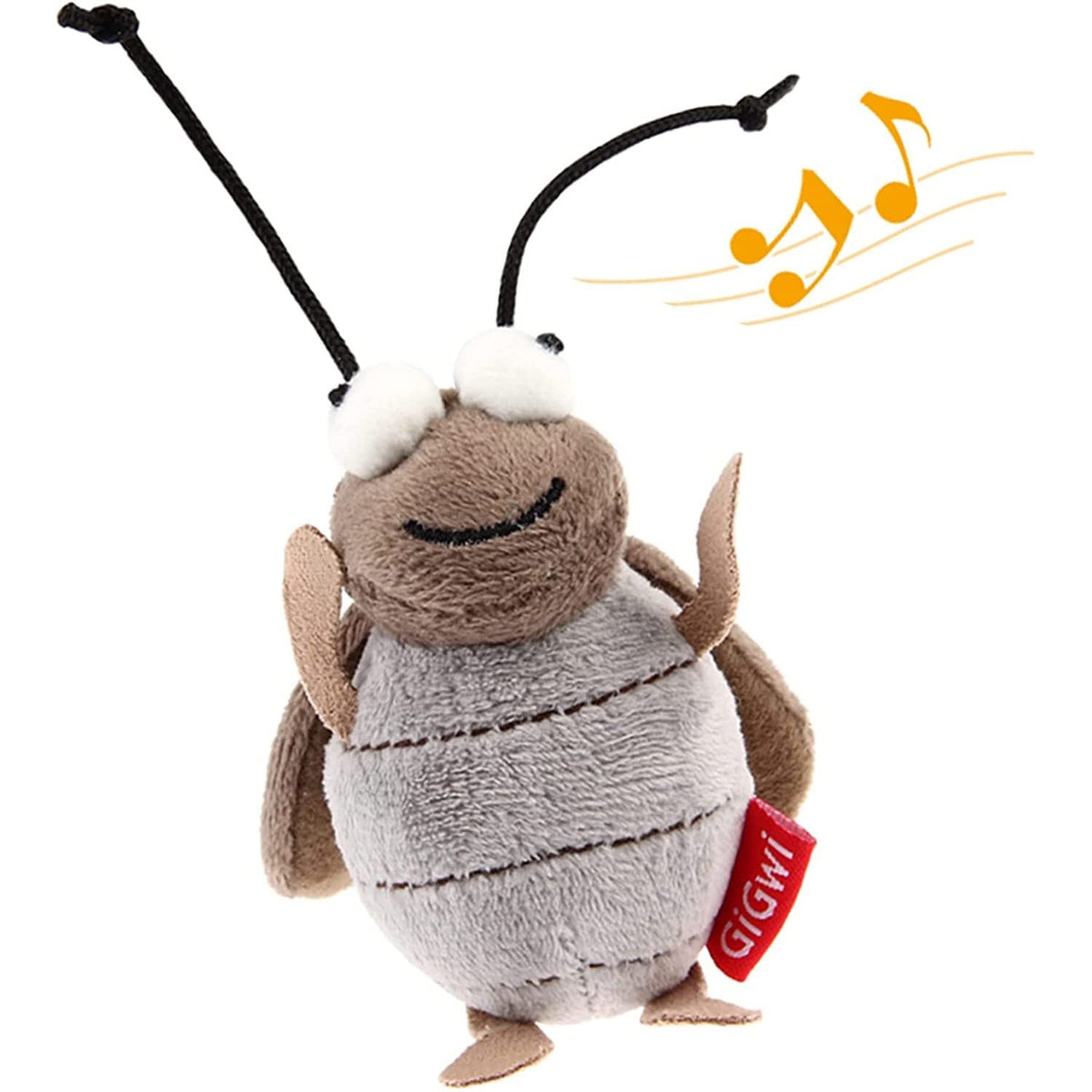 Gigwi grillo interactivo para gatos, estimula curiosidad y juego activo.