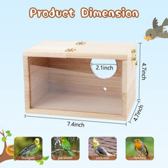 GINDOOR nido de pájaro transparente interior para monitorizar la cría
