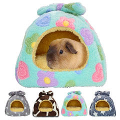 Ginidear cama cobaya cueva caliente, refugio cómodo para siestas de mascotas pequeñas