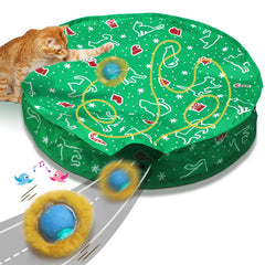 Bola interactiva Giociv para gatos en interior estimula juego y caza