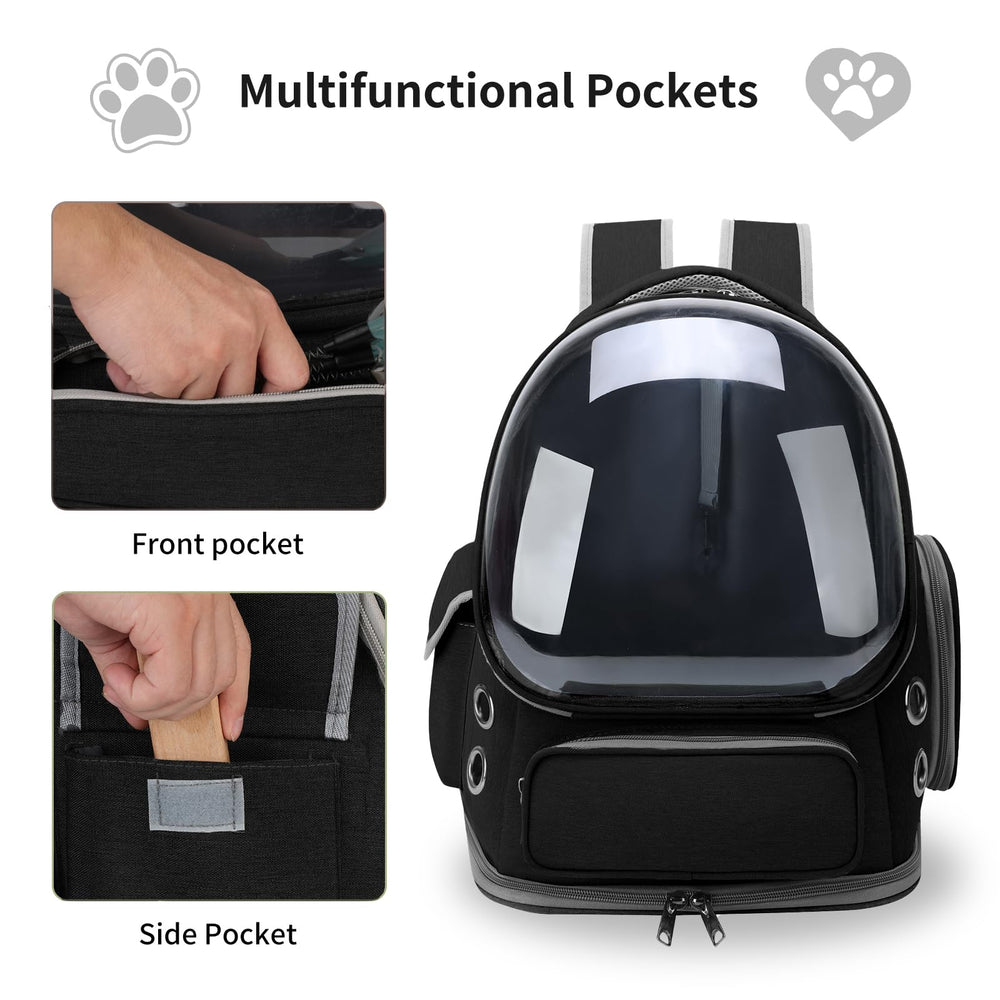 GixDix mochila para gato, interior amplio para moverse y descansar durante viajes