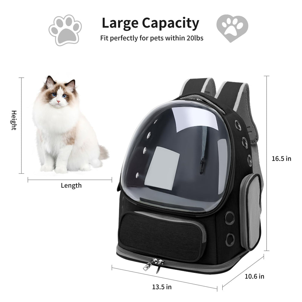 GixDix mochila para gato, tela Oxford resistente y fácil de limpiar
