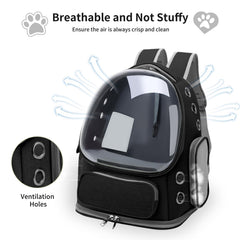 GixDix mochila para gato con malla de ventilación, mantiene flujo de aire y confort