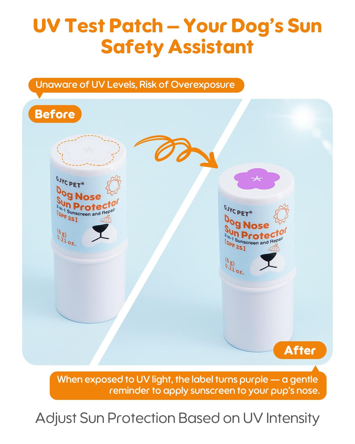 Aplicación limpia con stick transparente de GJYC PET para uso diario