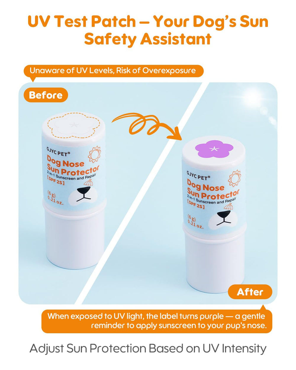 Aplicación limpia con stick transparente de GJYC PET para uso diario