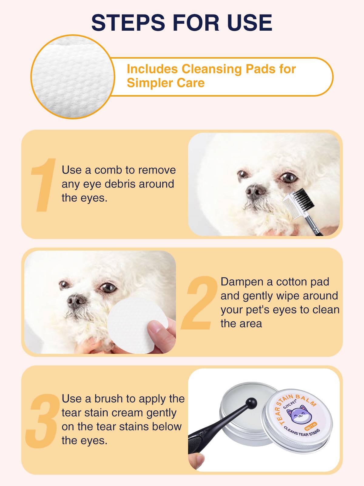GJYC PET conjunto seguro para mascotas y ojos