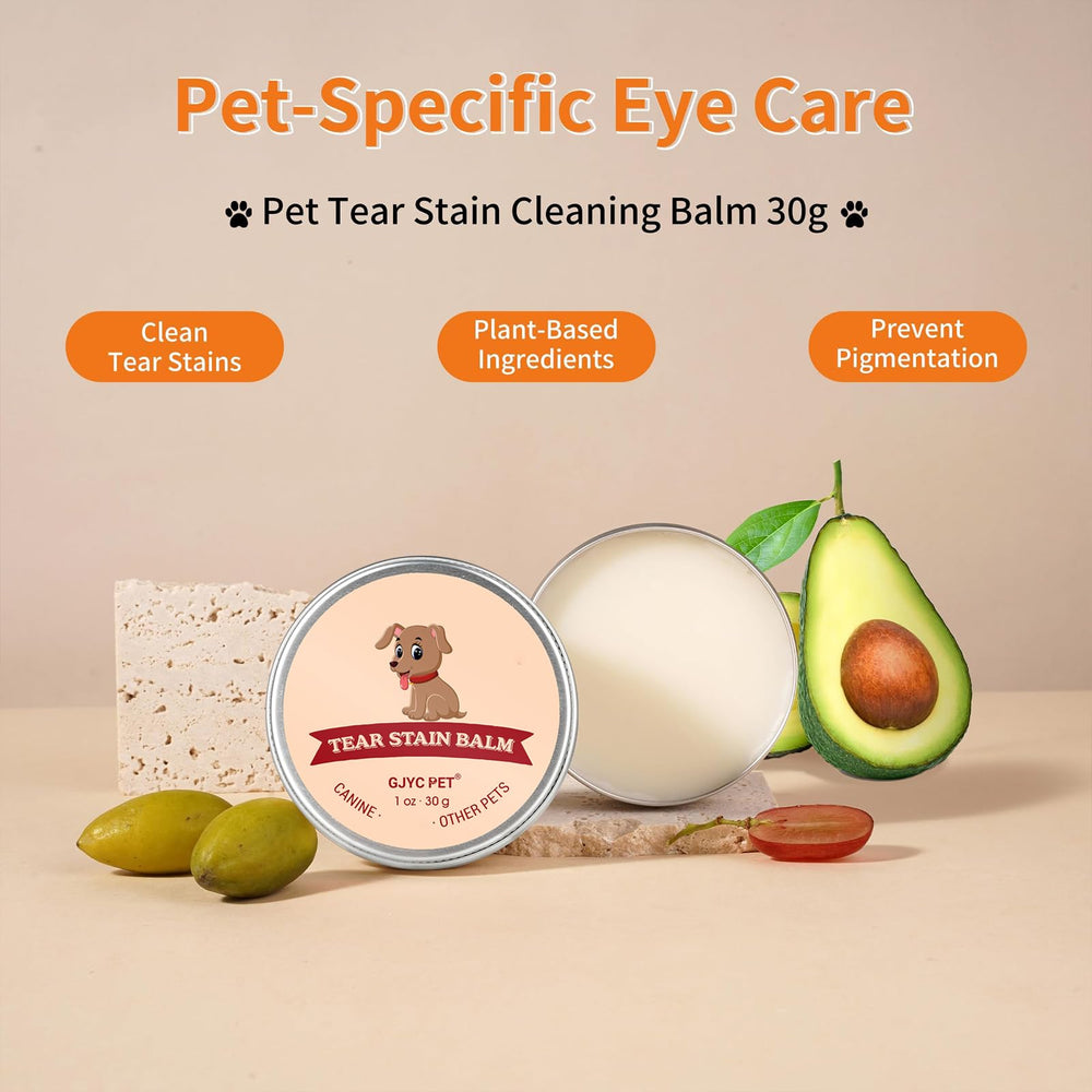 GJYC PET cuidado ocular para pelaje blanco, mejora la apariencia de ojos.