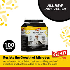 Glad almohadillas entrenamiento con carbono activado para cachorros y olores