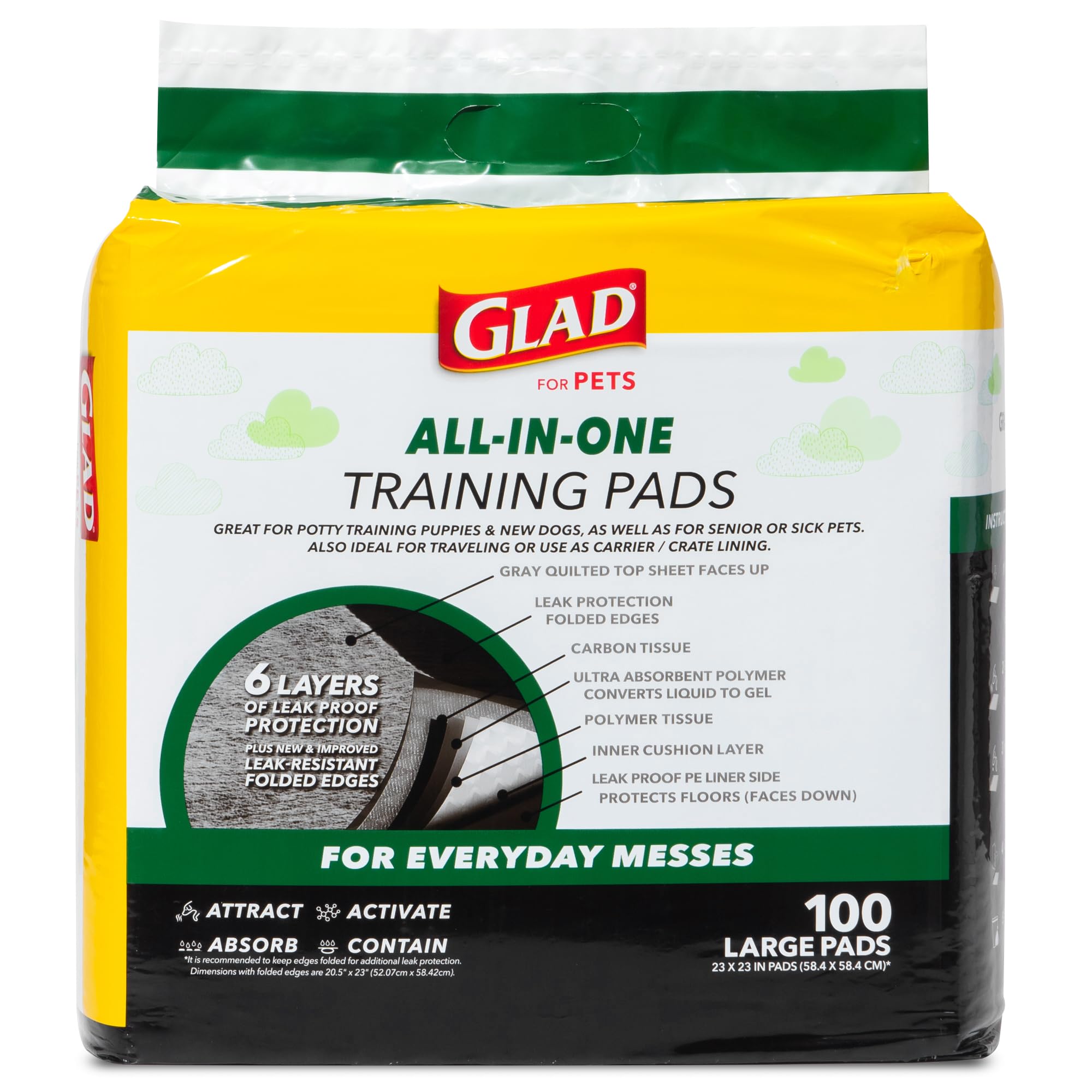 Tapete Glad con feromona atractiva para entrenamiento en casa.