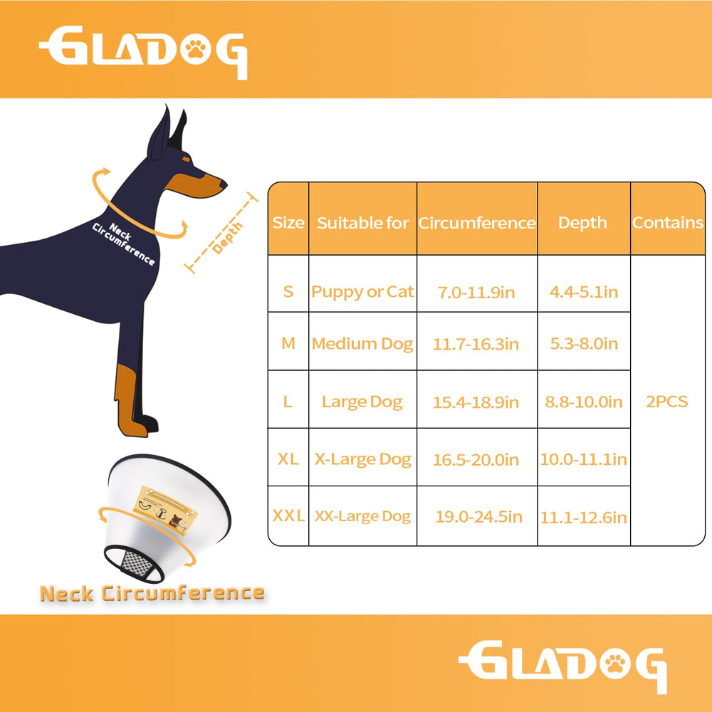 Diseño translúcido ayuda a que el perro vea y reduce estrés durante la recuperación