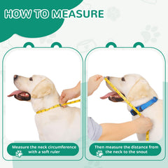 GLADOG collar de PVC de alta durabilidad, fácil de lavar y mantener.