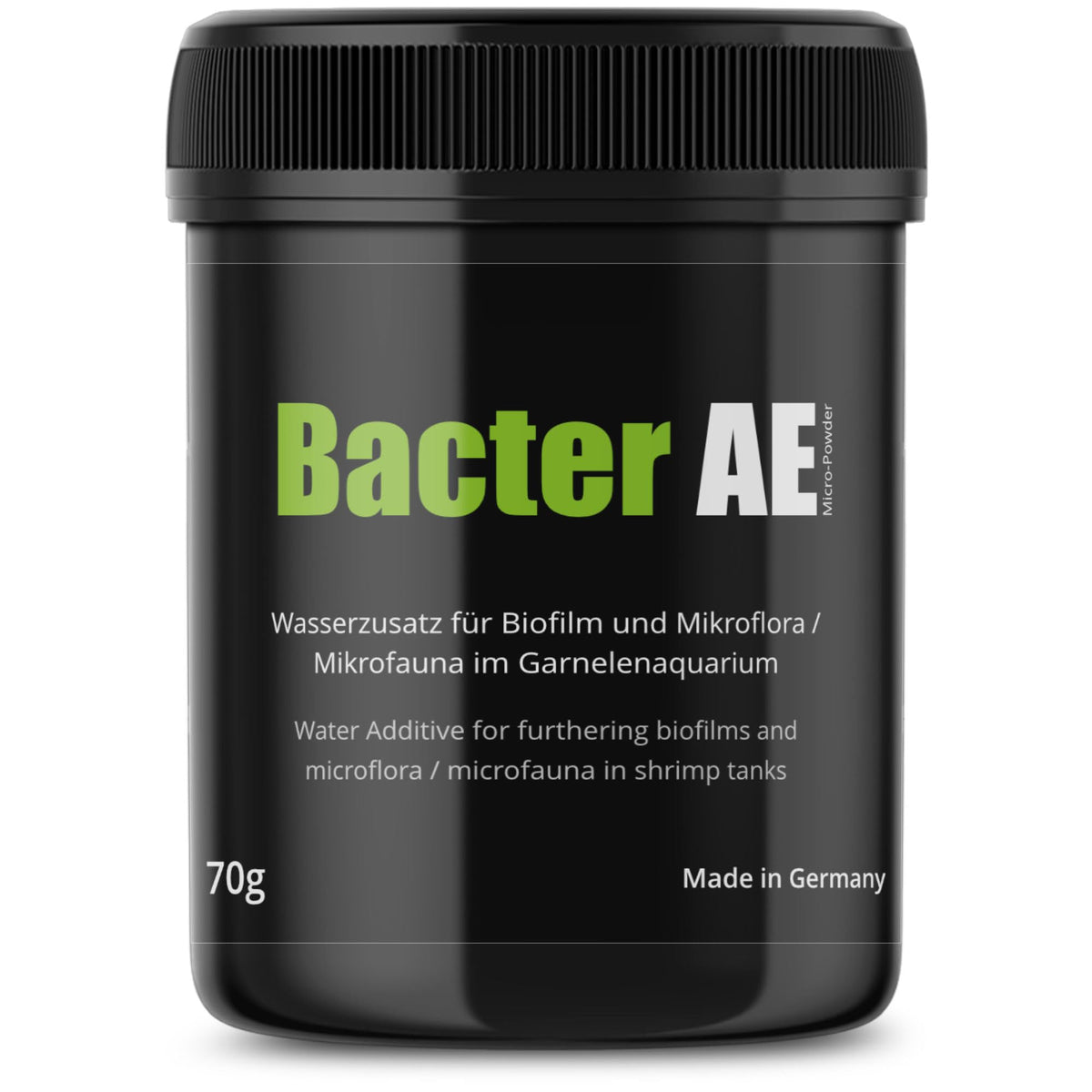 GlasGarten Bacter AE contiene 70 g para iniciar biofilm en acuario