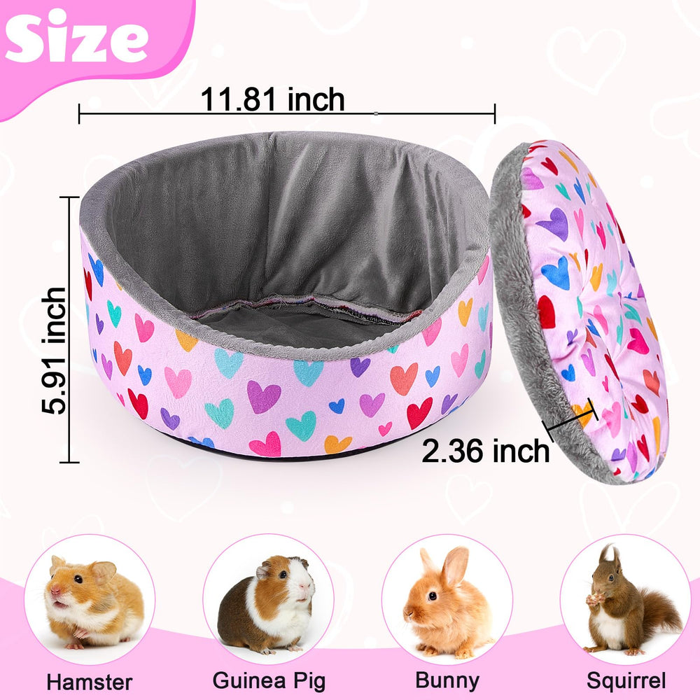 Cama Glittme redonda con cojín suave para descanso.