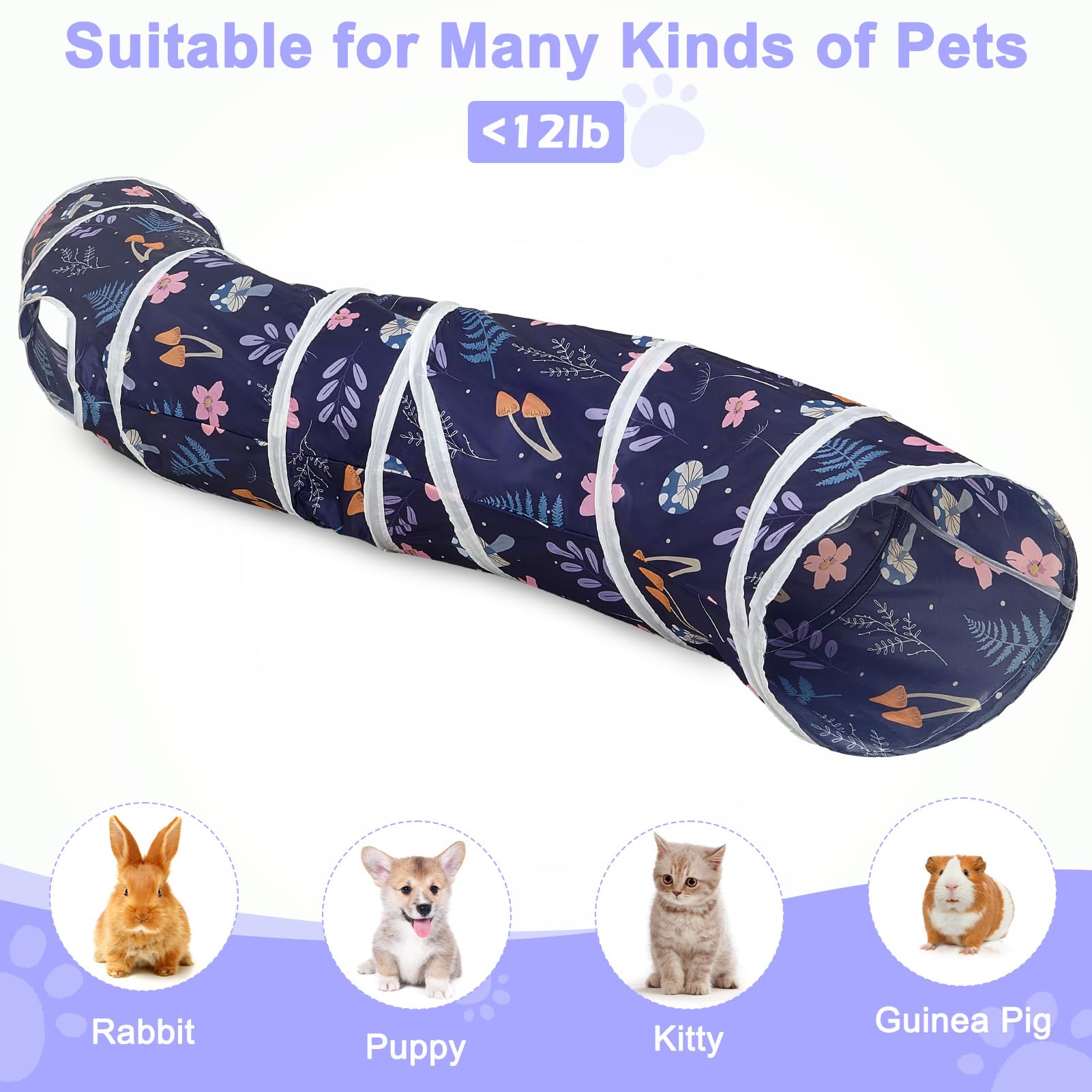 Diseño en colores variados de Glittme Cat Tunnel para el hogar