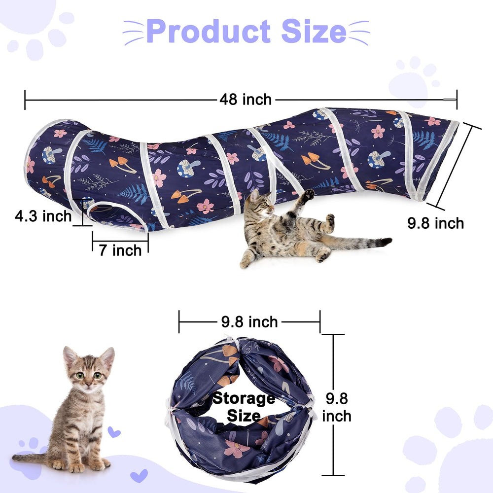 Uso doméstico de Glittme Cat Tunnel para esconderse, ejercitarse y explorar