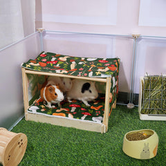 Glittme refugio cobaya con cama interior amplia y cómoda.
