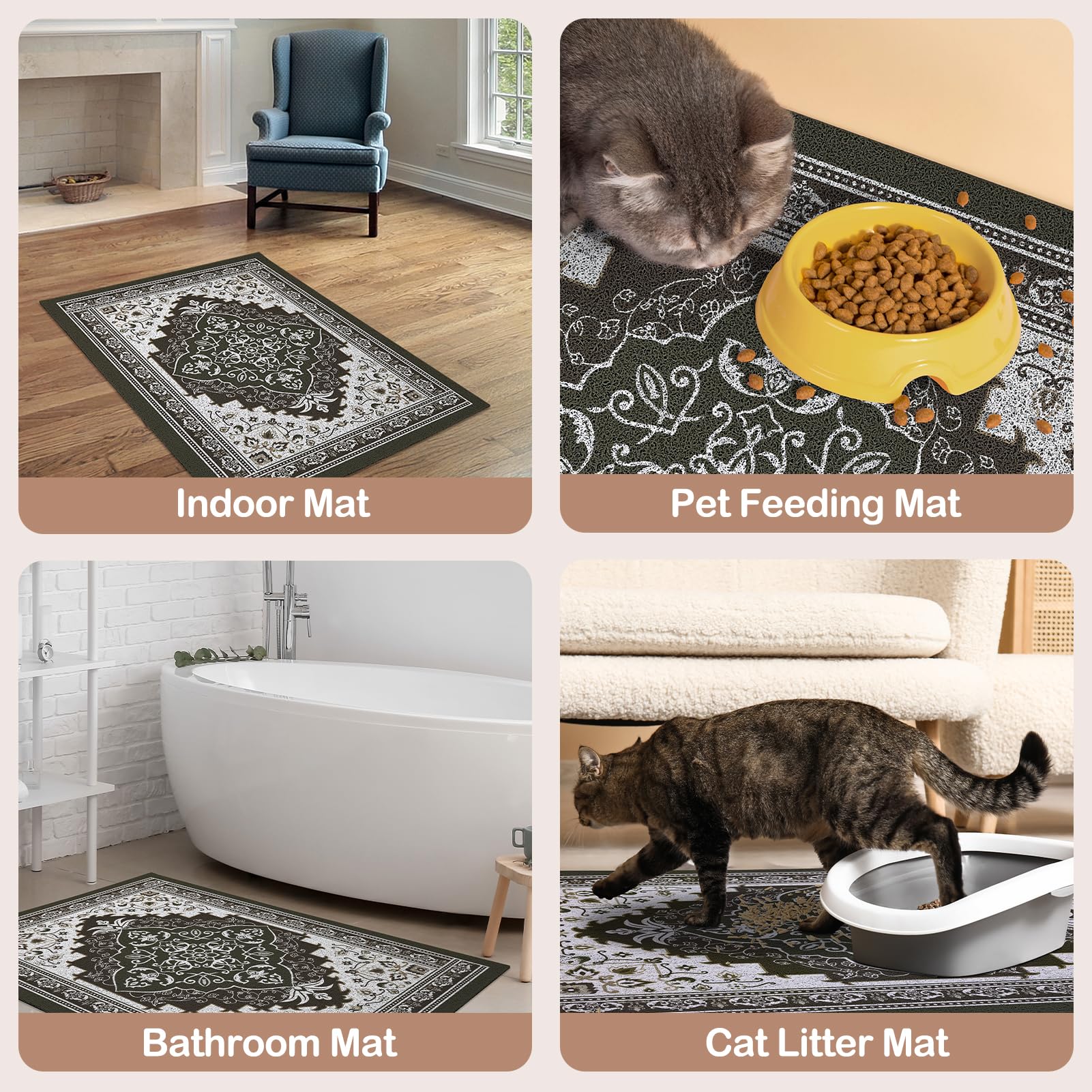 Tapete Glittme para caja de arena con diseño atractivo para la decoración del hogar.