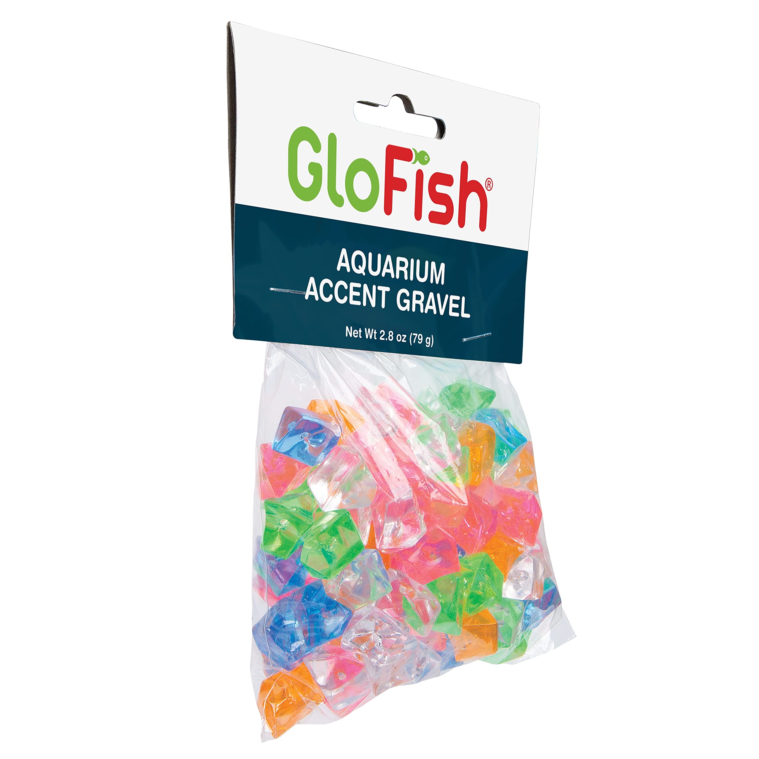 GloFish grava acento colores vibrantes para complementar plantas y ornamentos.