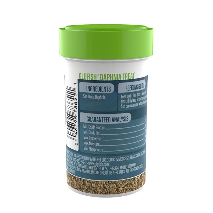 GloFish Daphnia, fuente de proteína natural para peces sanos.