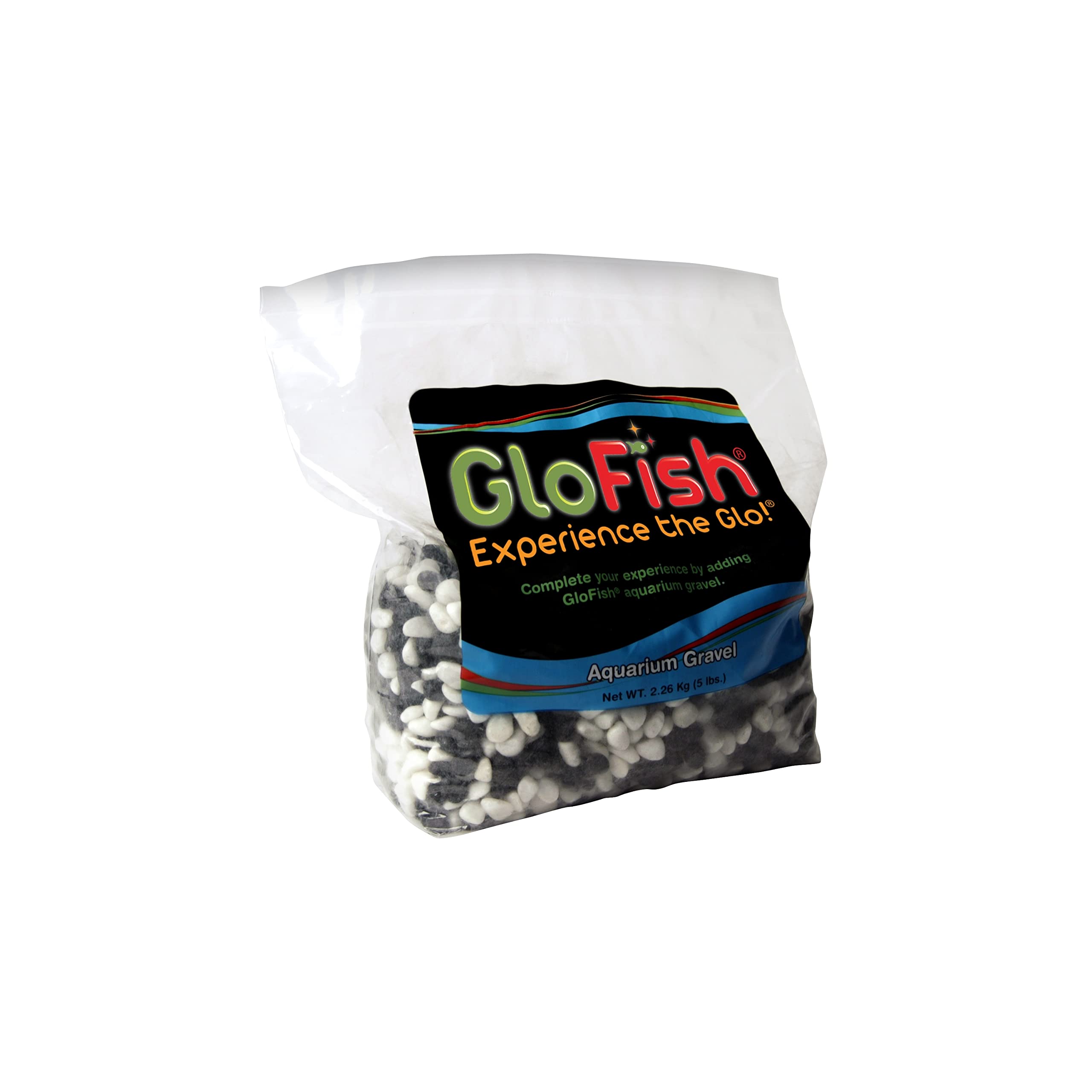 GloFish grava para acuario con plantas, crea contraste bajo la luz azul.
