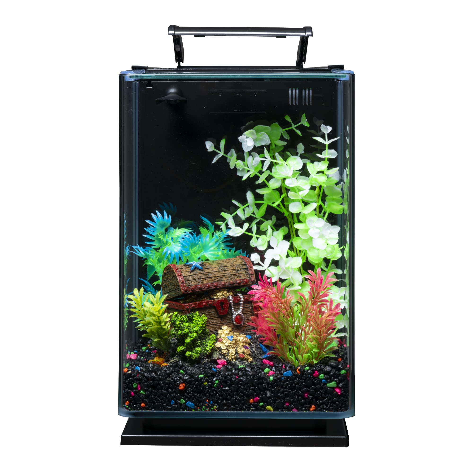 GloFish grava rosa brillante para un acuario llamativo y divertido.