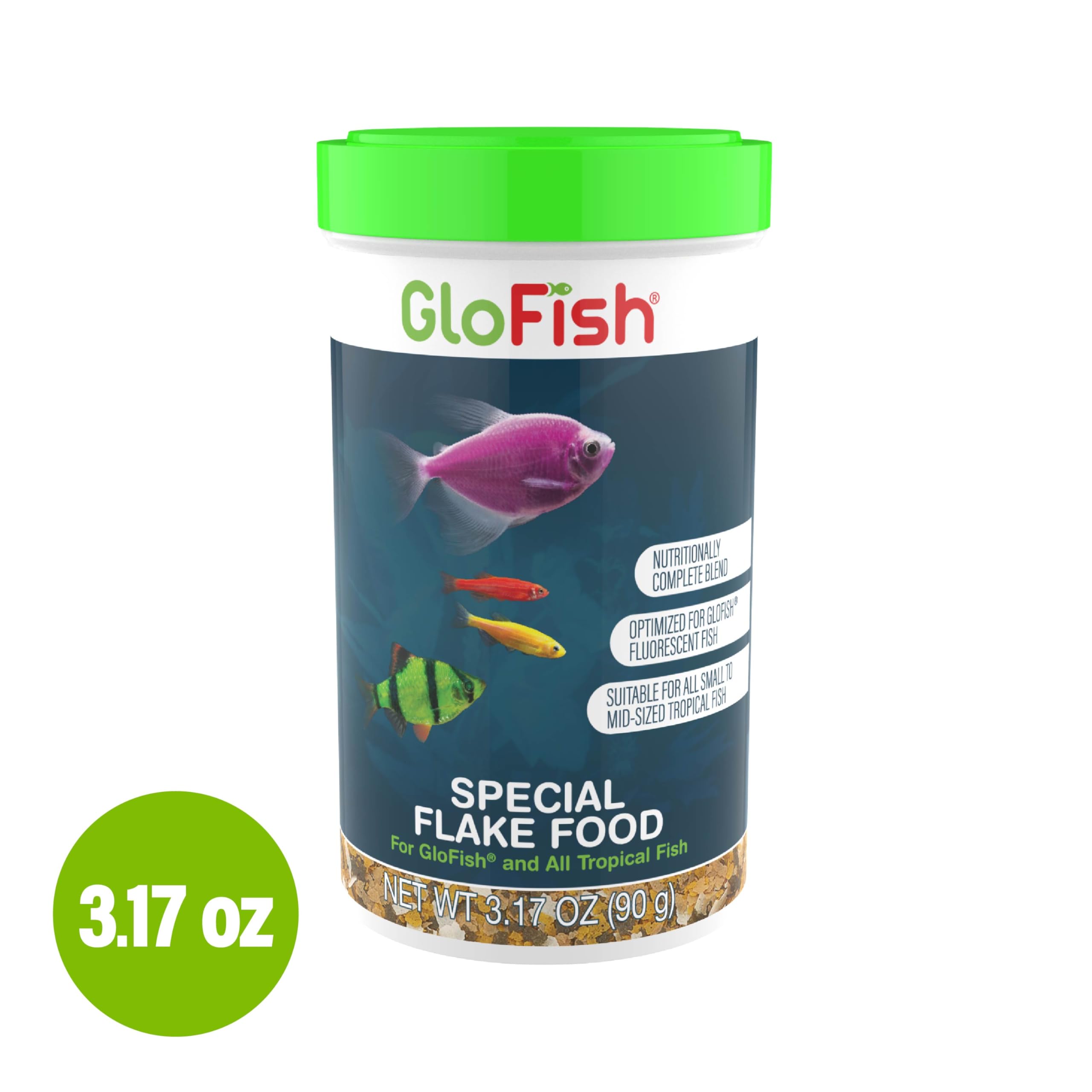 Guía de alimentación GloFish: dos a tres veces diarias en porciones pequeñas.