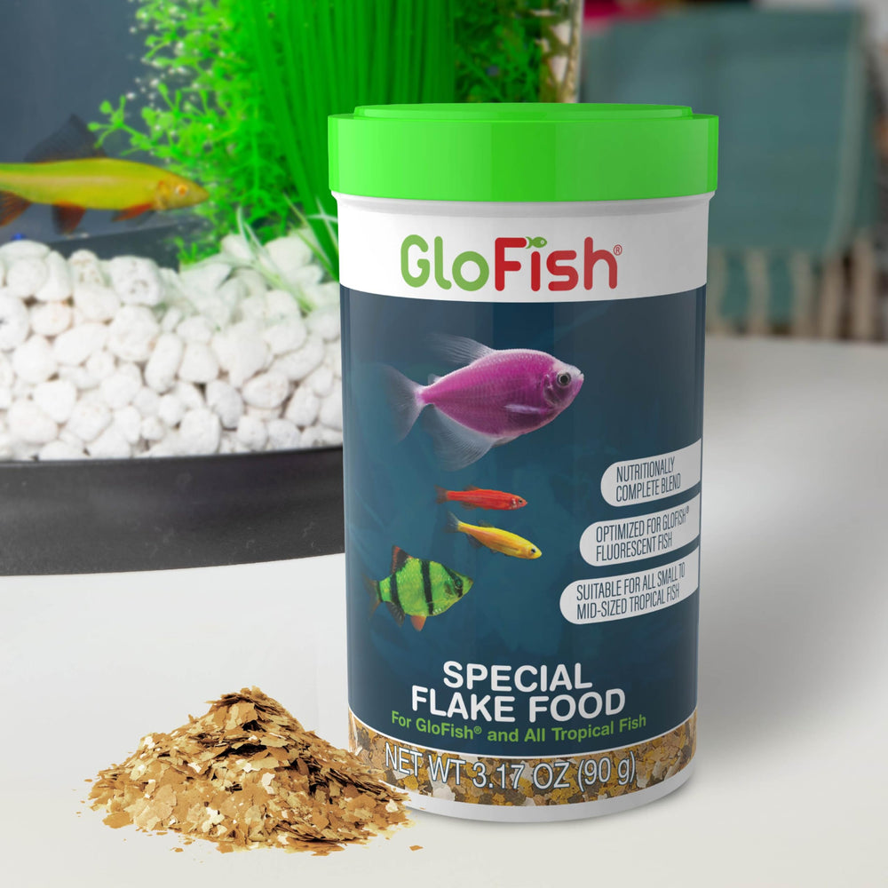Porciones rápidas con GloFish para una alimentación eficiente.